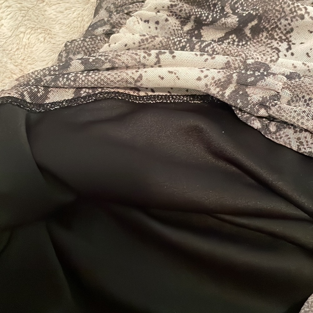 Forever 21 One Shoulder Snakeprint Mini Dress - Picture 7 of 7